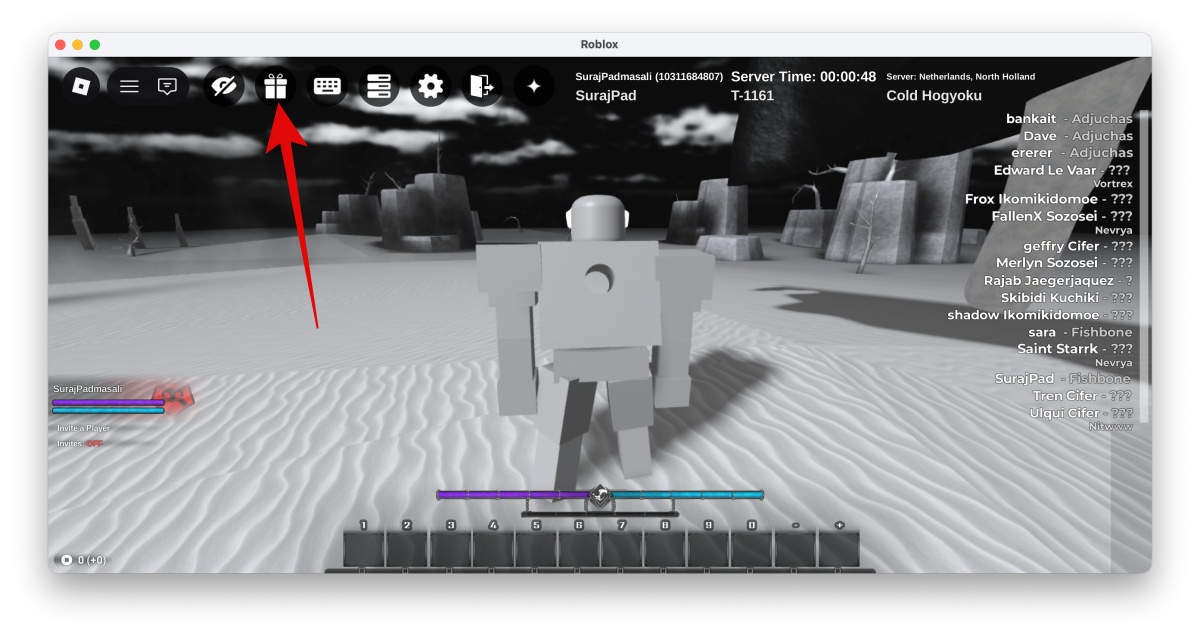 Type Soul Codes (April 2026) 2 Click on the Gift Box icon in the top-left corner