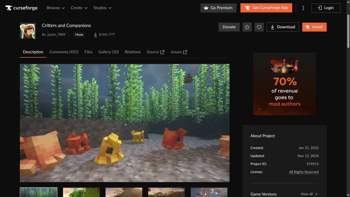 Minecraft Critters and Companions Mod Guide: Features, Mobs, and How to Download 2 Download and Install the Critters and Companions Mod