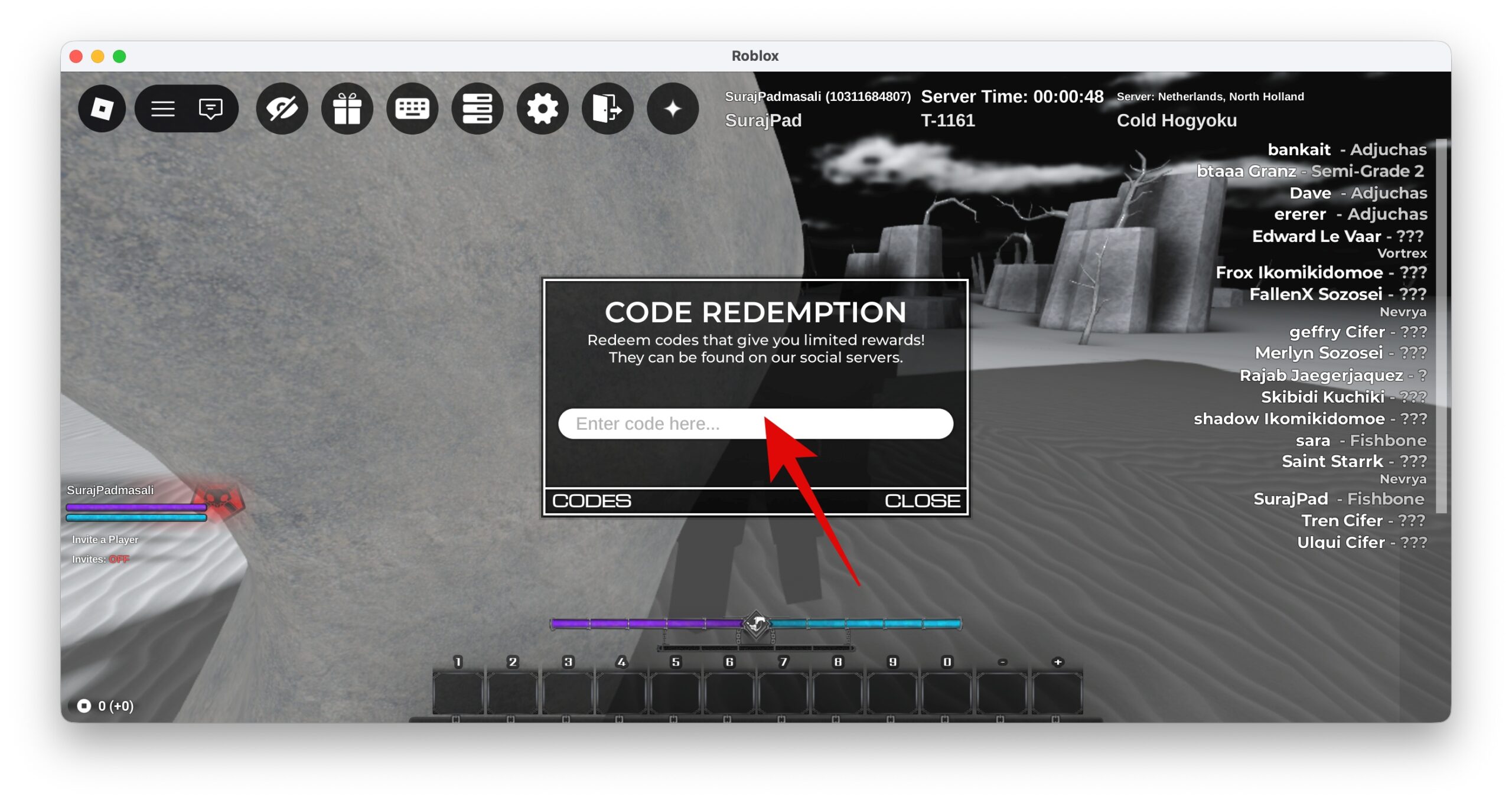 Type Soul Codes (April 2026) 3 Enter one of the working Type Soul codes in the text box