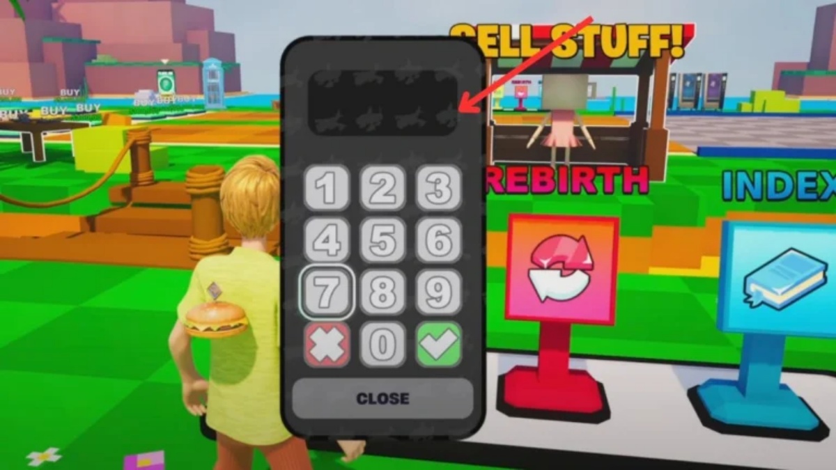 Enter your code Punch in the numbers carefully using the on-screen pad