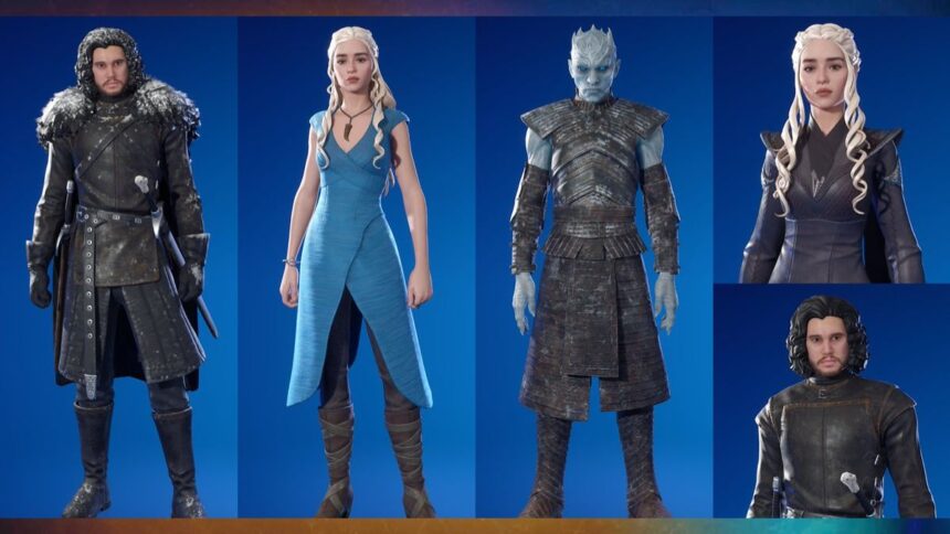 Get Game of Thrones Skins in Fortnite