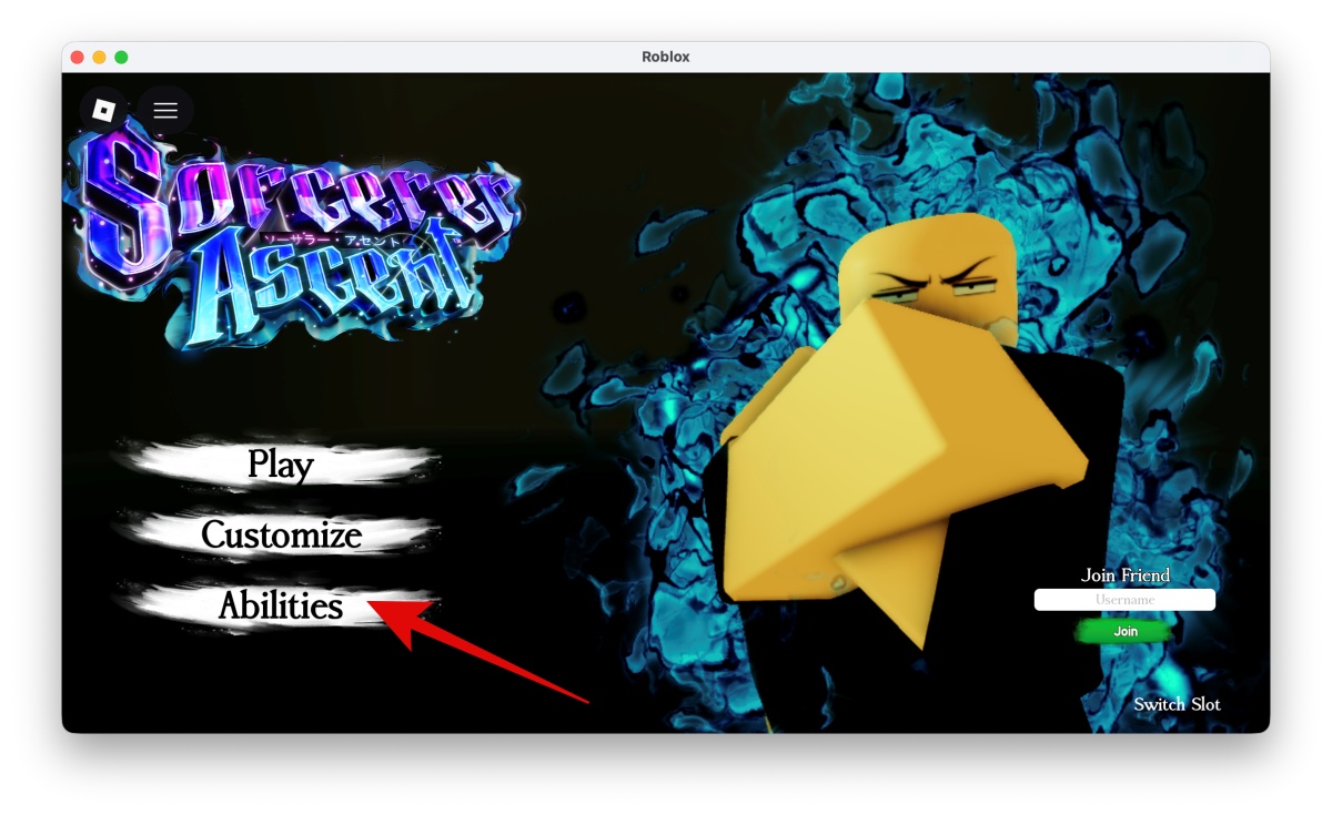 Roblox Sorcerer Ascent Codes (April 2026) 2 Head into the main menu and tap on Abilities