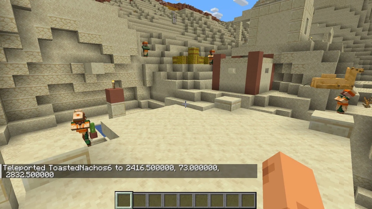 Teleport to a Village in Minecraft