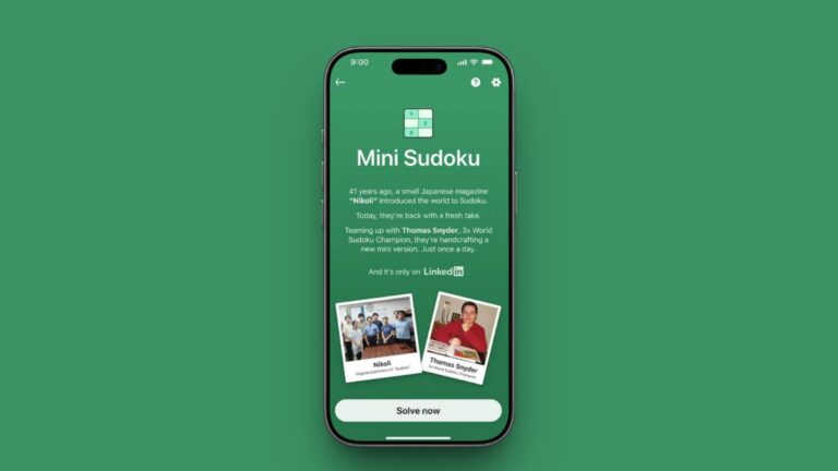 LinkedIn Mini Sudoku Answer